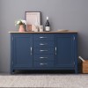 Blue Painted Large Sideboard with Oak